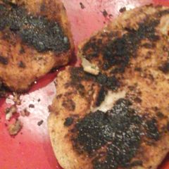 A picture of Parmesan crusted pork chops.
