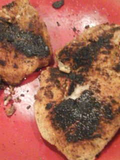 A picture of Parmesan crusted pork chops.