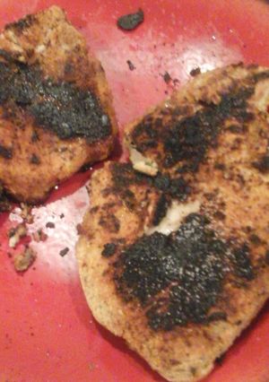 A picture of Parmesan crusted pork chops.