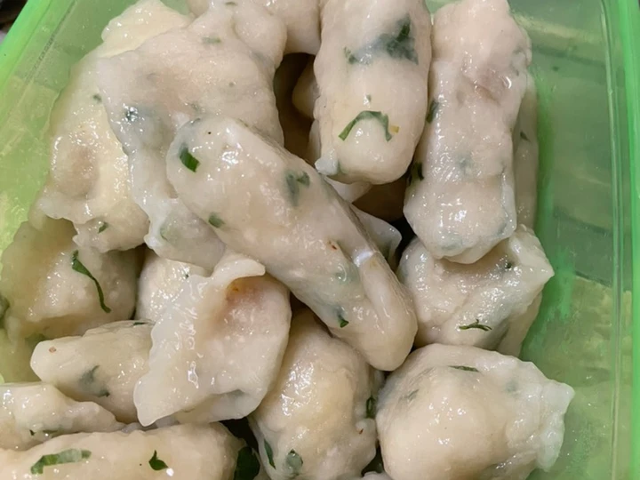 Cara Simple Menyiapkan Resep  Pempek Dos daun bawang yang Sempurna, Bikin Ketagihan