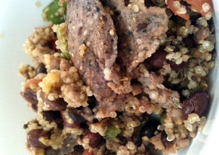 Step-by-Step Guide to Make Quick Quinoa and black bean caserole