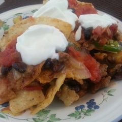 A picture of Baked Nachos.