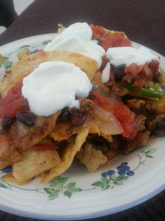 A picture of Baked Nachos.
