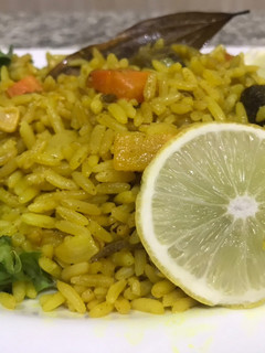A picture of Lemon rice.