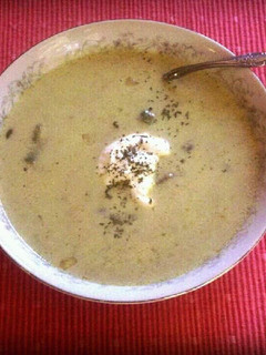 A picture of Cream of Asparagus Soup.