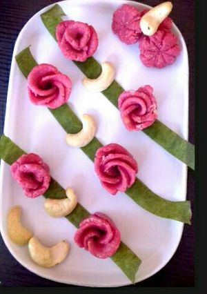 A picture of Cashew roses..valentine special.