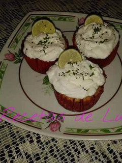 Una foto de Cup cake de limón y chia
