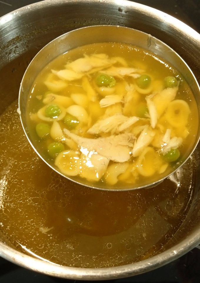 Una foto de Sopa de corvina