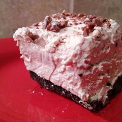 A picture of Frozen Toblerone Mousse Squares.