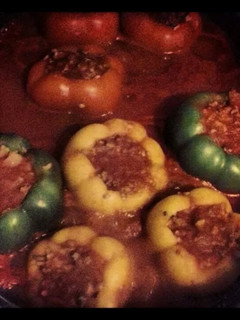 A picture of Stuffed peppers.