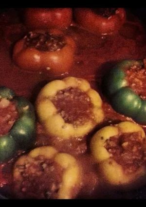 A picture of Stuffed peppers.