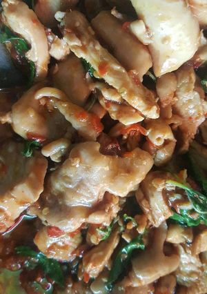 รูปของ กระเพราสะโพกไก่