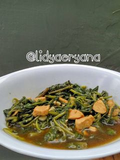 Foto resep Cah kangkung ayam