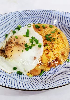 Hình của món Cơm chiên kim chi.