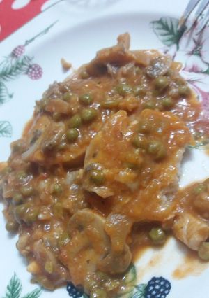 Una foto de Merluza en salsa