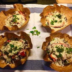 A picture of Beef Mince burrito bowls:.