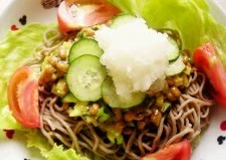 Recipe of Award-winning Natto Soba Noodles