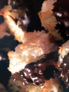 A picture of Chocolate Dipped Coconut Macaroons.