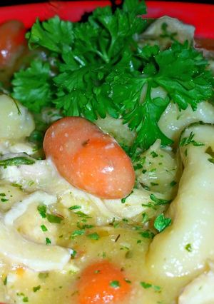 A picture of Mike's EZ Chicken & Dumplings.
