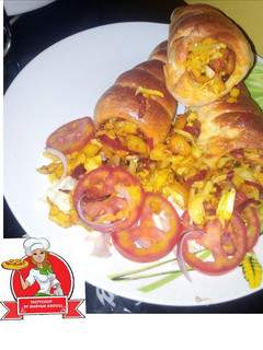 A picture of Savoury bread corn.