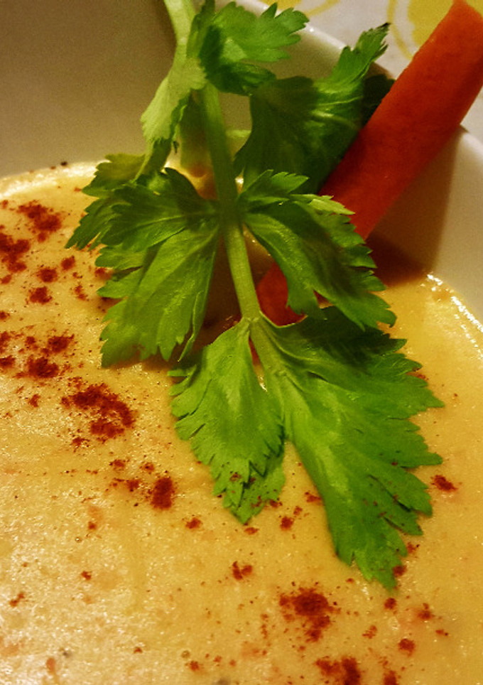 Una foto de Crema de garbanzos