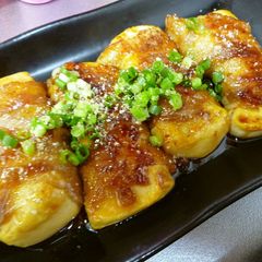 Easy Draining, Rich Pork Belly Wrapped Tofu A picture of Easy Draining, Rich Pork Belly Wrapped Tofu.