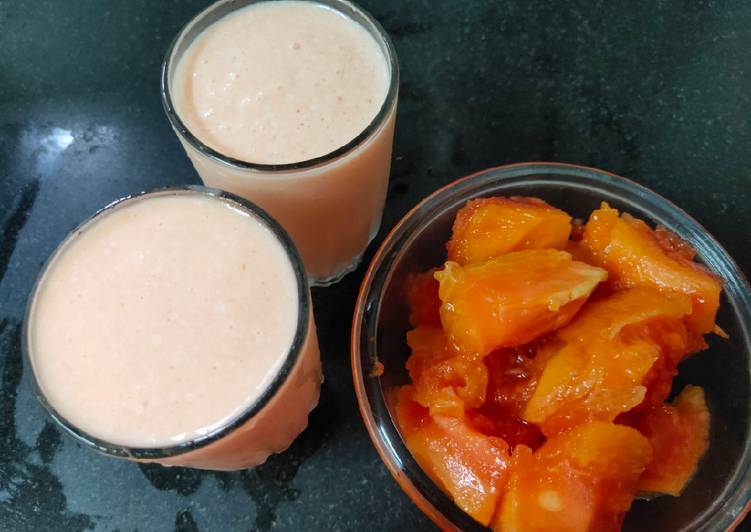 Recipe of Homemade Papaya shake