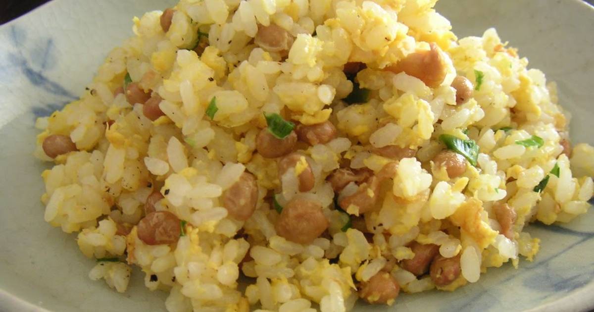 Fluffy Natto Fried Rice Recipe by cookpad.japan Cookpad