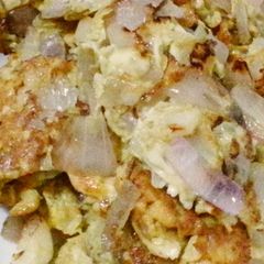 A picture of Onion egg omelet (improved juicy version).