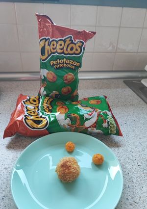 Una foto de Croqueta de Pelotazos Cheetos 🧀🏀 sin gluten
