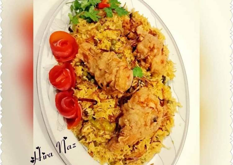 Steps to Prepare Matar ki Briyani With Broast