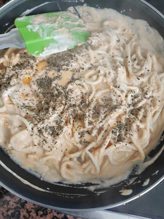 Una foto de Crema de atún de acompañamiento para la pasta