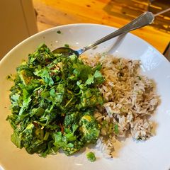 A picture of Super Green Tofu Palak Paneer (VG GF).