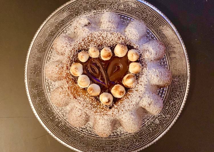 Torta di Mais Banana e Arancia - Senza Glutine e Lattosio con Ganache al Cocco e Cioccolato