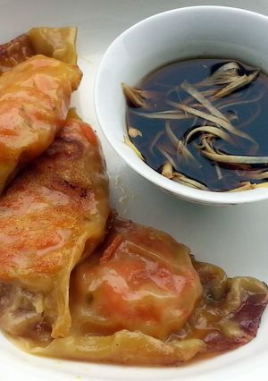 A picture of Pot Sticker Dumpling Appetizer.