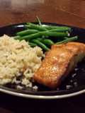 Maple Salmon with Mushroom rice
