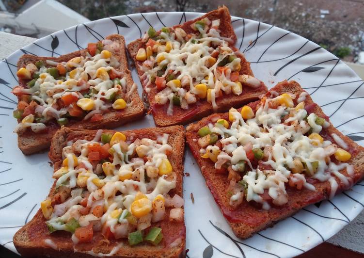Easiest Way to Make Super Quick Homemade Easy pizza - bread pizza