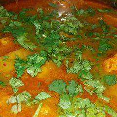 A picture of Cauliflower potato satvik sabji.