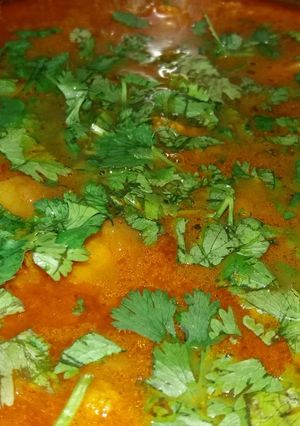 A picture of Cauliflower potato satvik sabji.