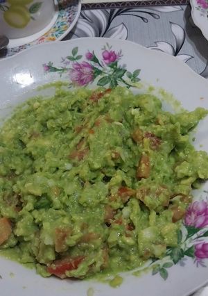 Una foto de Guacamole casero