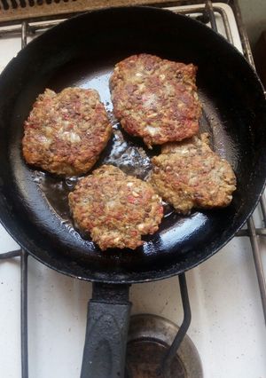 Una foto de Hamburguesas de lentejas y porotos