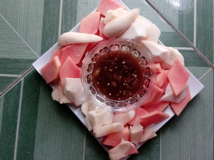 Cara Gampang Menyiapkan Resep Rujak buah sambel petis ikan yang Lezat Sekali Anti Ribet, Lezat