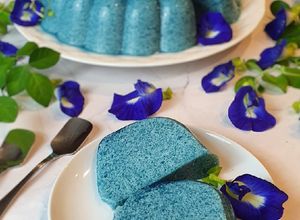 Foto resep 305. Puding Lumut Bunga Telang