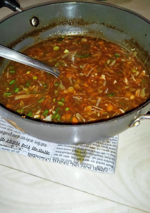 A picture of Hot and Sour Soup.