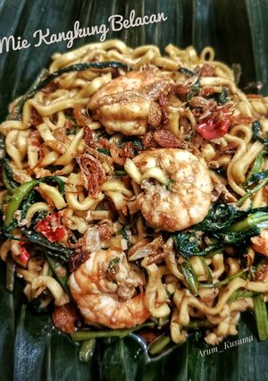 Foto resep Mie Kangkung Belacan