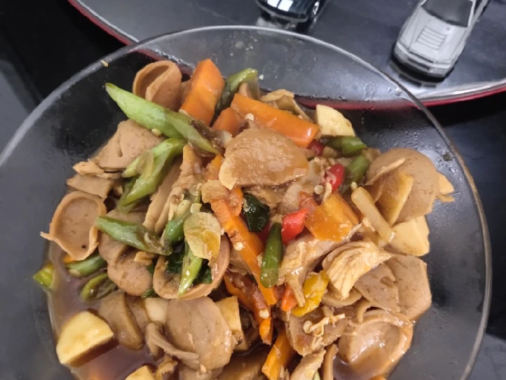 Easy Ways Prepare Recipes Tumis pakcoy wortel sosis bakso the Awesome  So Delicious.