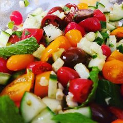 A picture of Fresh mix-and-match 🍅 🥒 slaw.