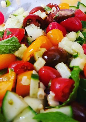 A picture of Fresh mix-and-match 🍅 🥒 slaw.