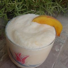 A picture of Creamy Peach Shake 🍑🍑🍑.