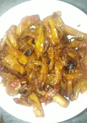 A picture of Taro root vegetable.